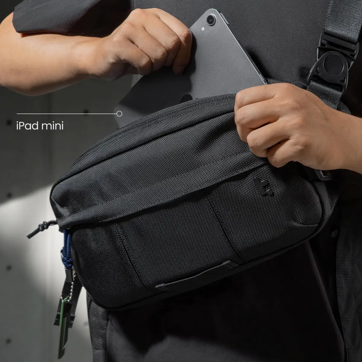 tomtoc Sling Bag Crossbody for Nintendo Switch 2/ROG Ally X | Heavy-Duty 1680D Nylon - view 3
