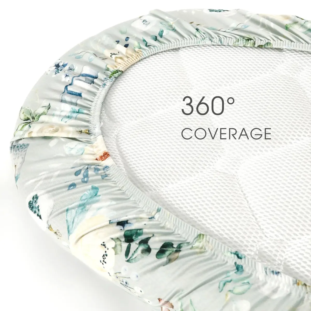 GRSSDER Ultra Soft Bassinet Sheet 2 Pack | Jersey Knit Fitted Sheet for Oval, Hourglass, Rectangular Mattresses (32" x 16" x 5") - view 7