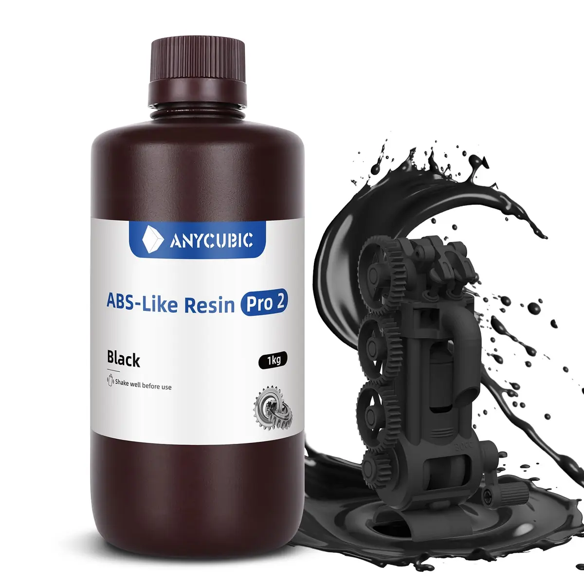ANYCUBIC ABS-Like Resin Pro 2 1kg | High Strength, Low Odor, 8K Precision for LCD 3D Printers - main product image