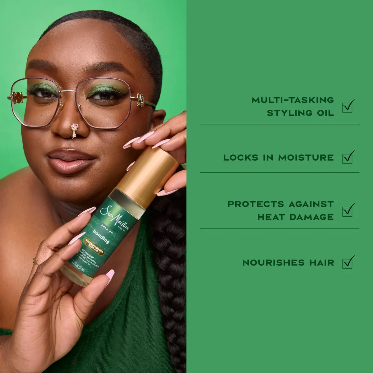 Shea Moisture Bonding Oil with Amla Oil 3.3oz | Frizz Control & Strengthening - view 5