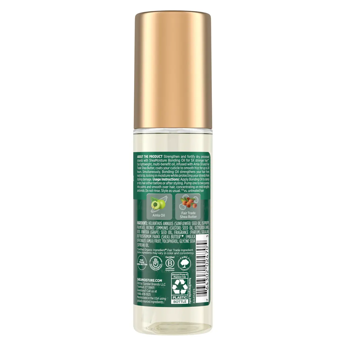 Shea Moisture Bonding Oil with Amla Oil 3.3oz | Frizz Control & Strengthening - view 2