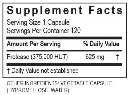 TRANSFORMATION Protease 375K Enzyme Blend Supplement 120 Capsules | High-Potency Protein & Gut Support - view 8