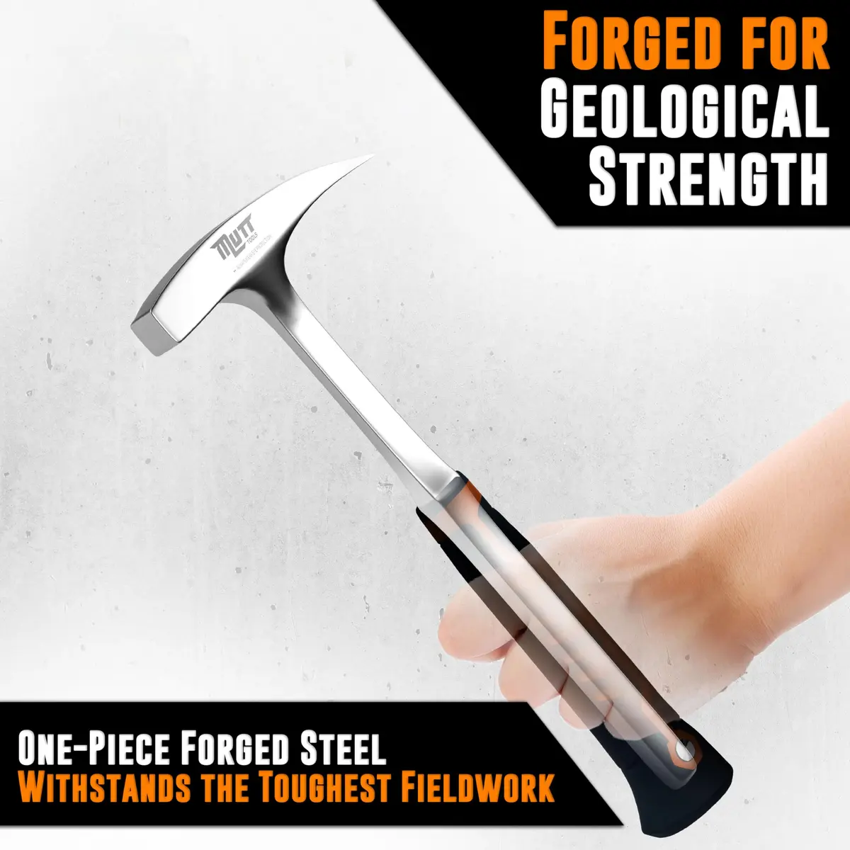 AMERICAN MUTT TOOLS Geologist Rock Pick Hammer 454g (22 oz) | Forged Steel Head, Ergonomic Handle, Field Work - view 4