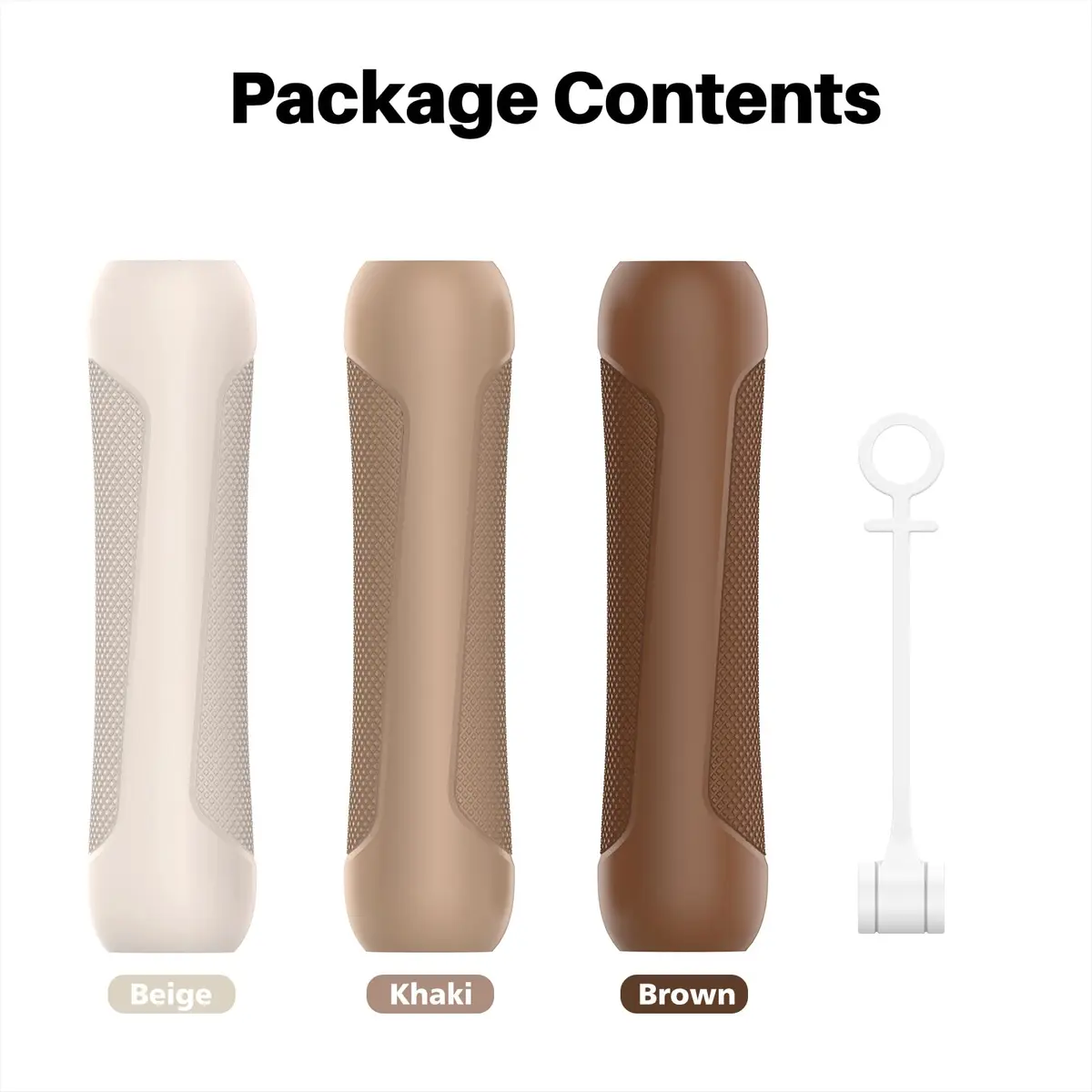 NIUTRENDZ Silicone Grip for Apple Pencil 1st Gen | Ergonomic, Protective & Comfortable (Beige + Khaki + Brown) - view 7
