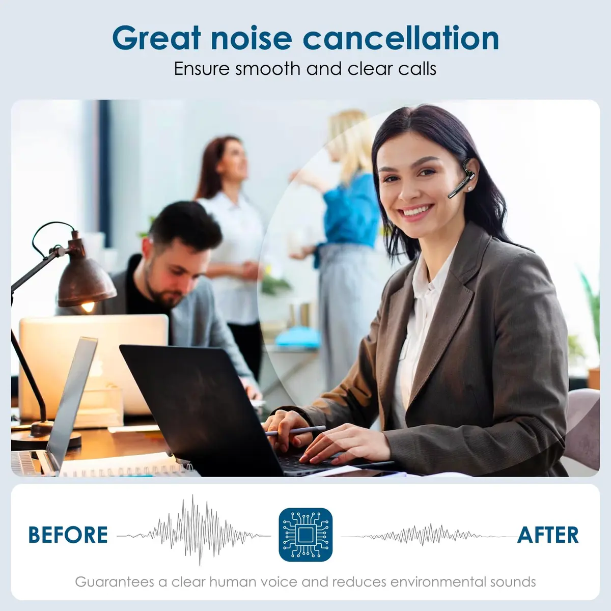 ICOMTOFIT G3 Bluetooth Headset with Mic | 10m Range, 8-10 Hr Talk Time - view 6