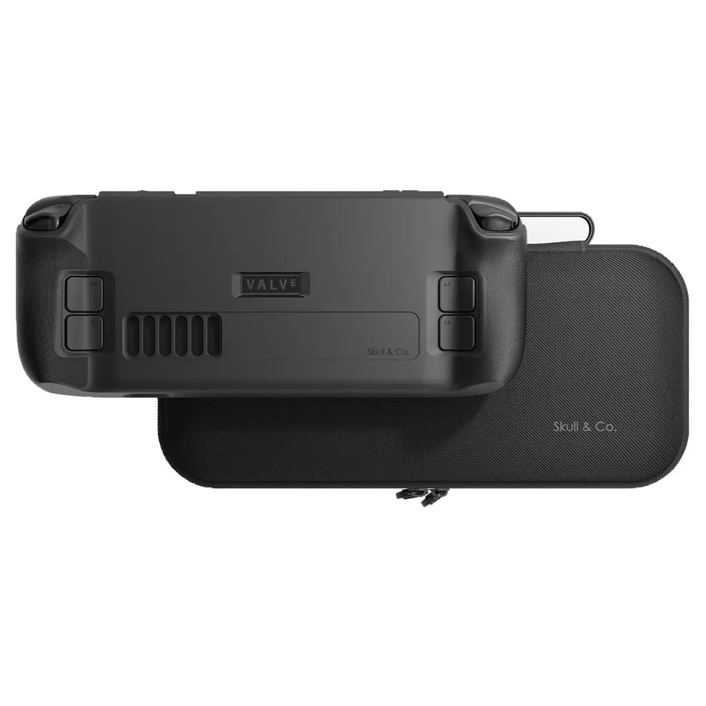 SAVAGE RAVEN Skull & Co. GripCase Bundle for Steam Deck with Slim Carrying Case - Black - main product image