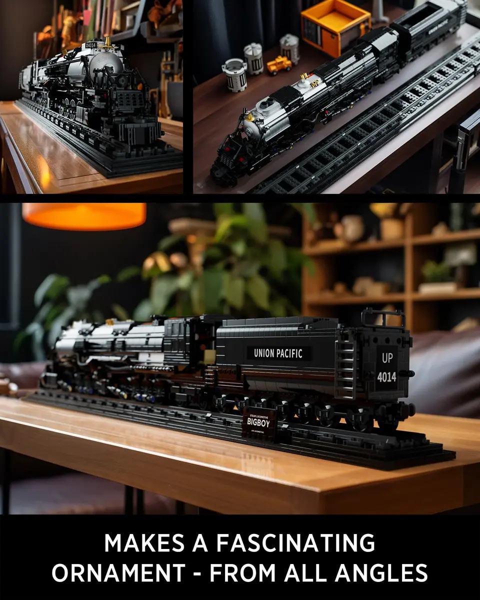 Nifeliz Big Boy Steam Locomotive Building Set, Trains Series | Authentic Toy for Train Enthusiasts - view 5