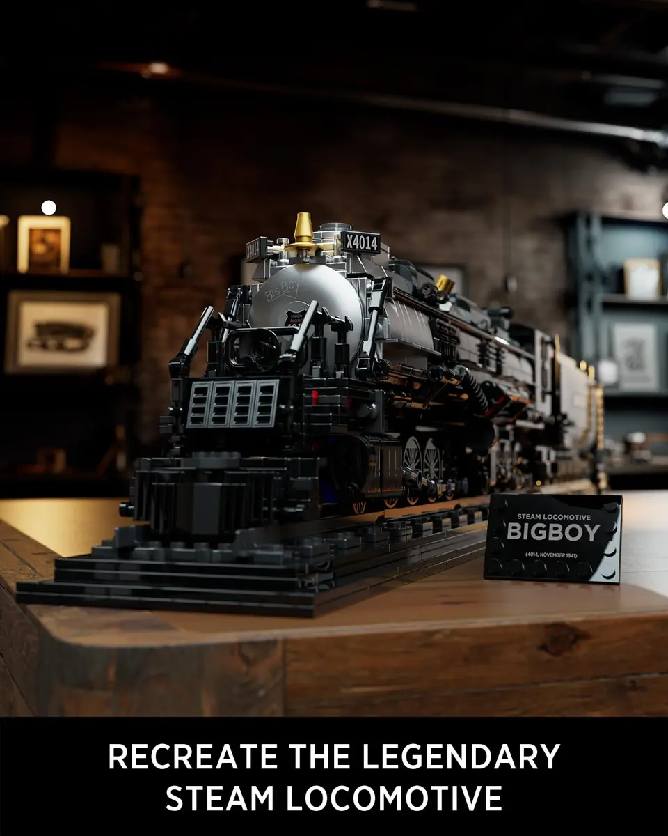 Nifeliz Big Boy Steam Locomotive Building Set, Trains Series | Authentic Toy for Train Enthusiasts - view 2