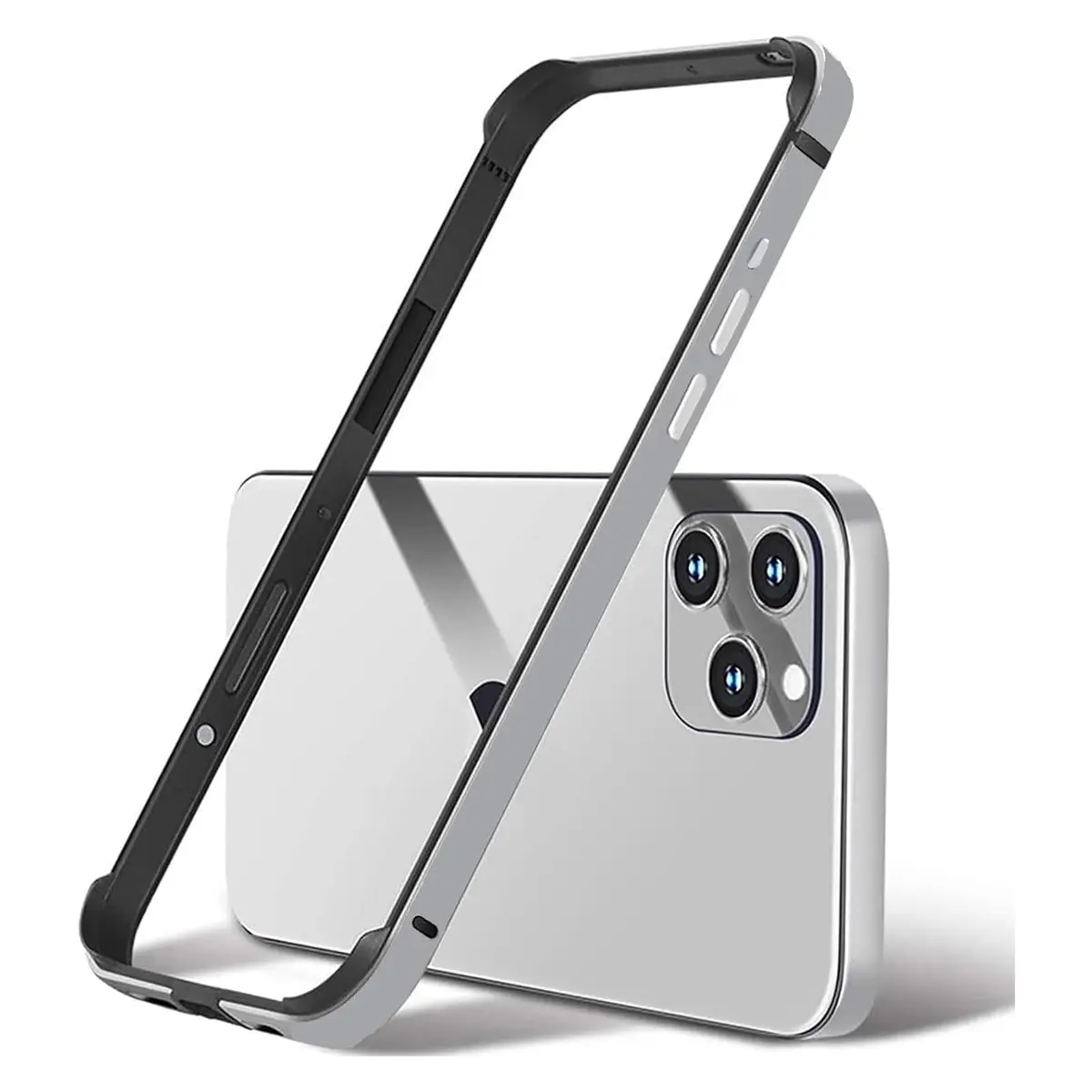 AOPNN Aluminum for iPhone 15 Pro MAX Bumper Case,Metal Frame Natural Titanium | Slim 2mm, Aviation Alloy - main product image