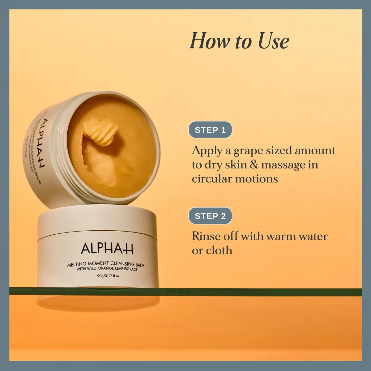 Alpha-H Melting Moment Cleansing Balm - Makeup & SPF Remover (90g) | Gentle, Nourishing, Waterless Formula for All Skin Types - view 3