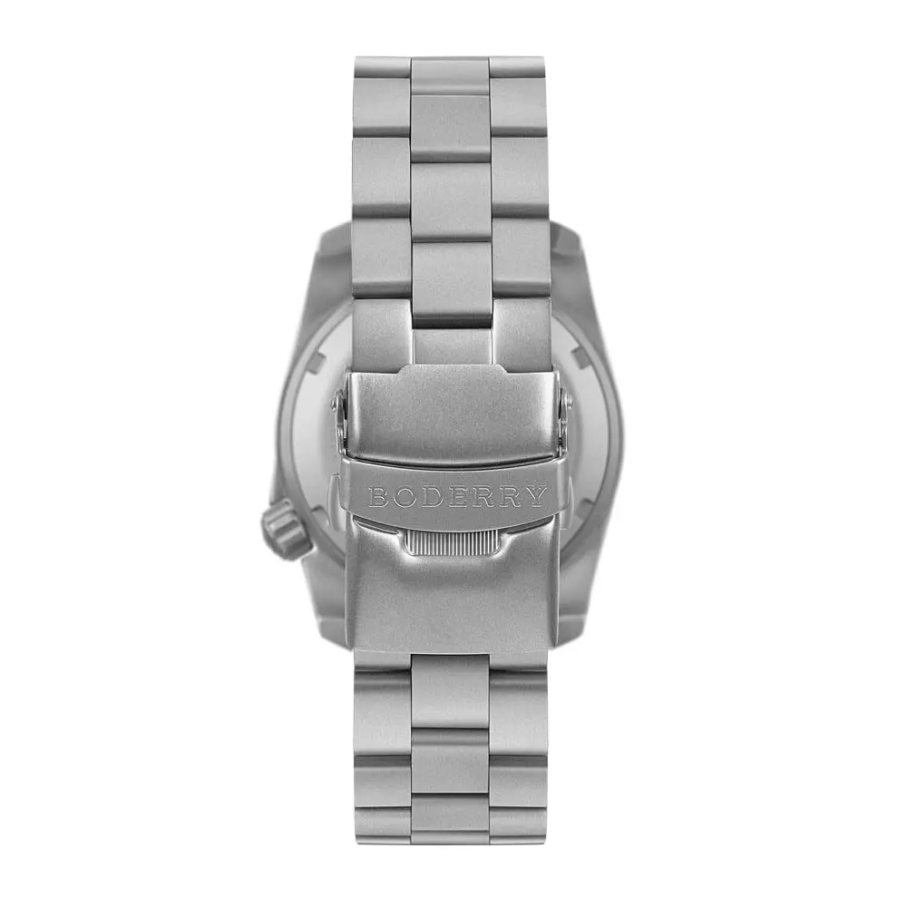 BODERRY Men's Titanium Automatic Field Watch 40mm Military Waterproof 100M | Japanese Mechanical Movement - view 3