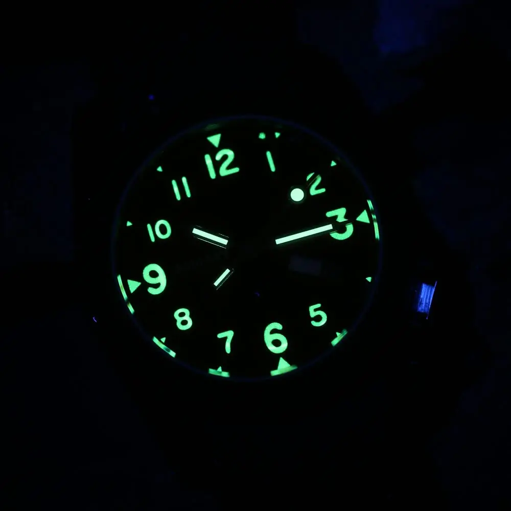 BODERRY Men's Titanium Automatic Field Watch 40mm Military Waterproof 100M | Japanese Mechanical Movement - view 4