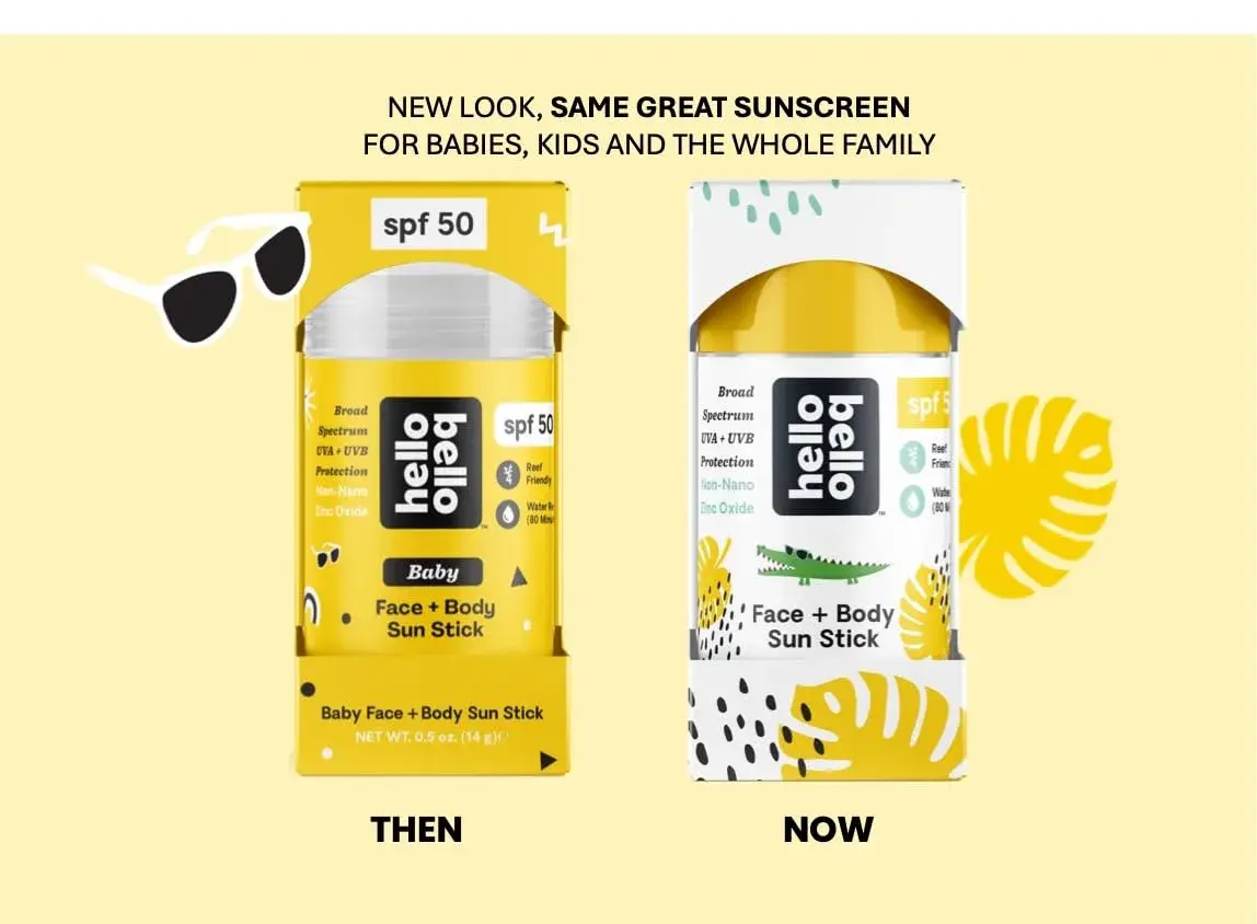 Hello Bello Mineral SPF 50 Face & Body Sunscreen Stick 28g (1oz) | Broad Spectrum UVA/UVB Protection - view 2