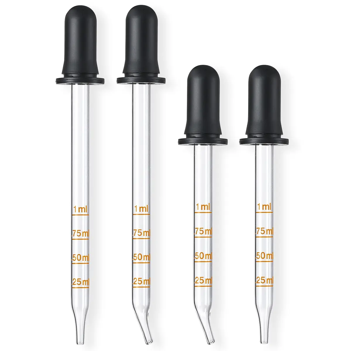 LANDNEOO 4 Pack, 1 mL Glass Eye Dropper with Measurement | Accurate Dose Pipette for Oils & Care - view 8