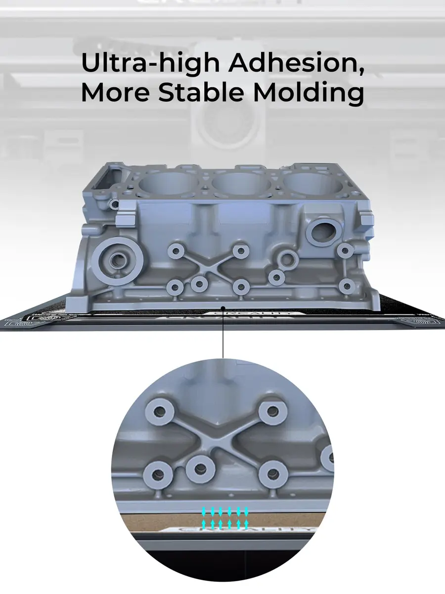 Creality K1 PEI Build Plate, Powder Coating, Magnetic 3D Printer Bed | Premium Flatness & Compatibility - view 4
