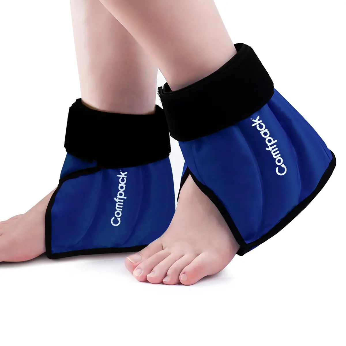 Comfpack Ankle Ice Pack Wrap Heel Ice Pack for Pain Relief, Hot Cold Therapy Cold Pack for Plantar Fasciitis, Achilles Tendonitis, Ankle Sprain, Foot Pain, 2Packs - main product image
