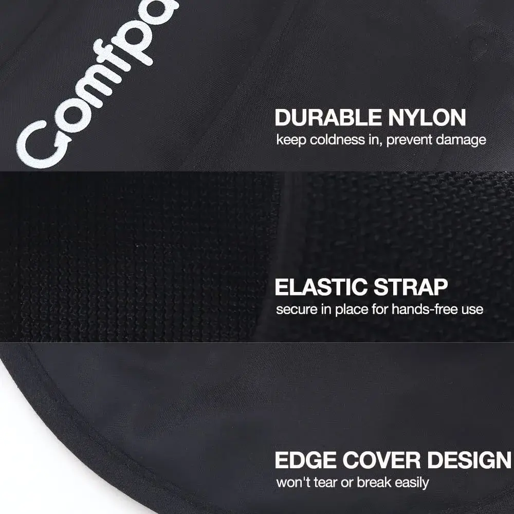 Comfpack Ankle Ice Pack Wrap for Swelling, FSA Eligible, 2 Pack | Targeted Pain Relief for Heel, Ankle, Plantar Fasciitis - view 6