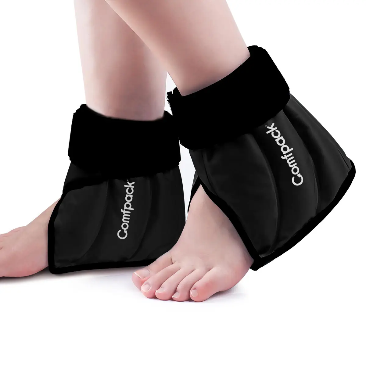 Comfpack Ankle Ice Pack Wrap for Swelling, FSA Eligible, 2 Pack | Targeted Pain Relief for Heel, Ankle, Plantar Fasciitis - main product image