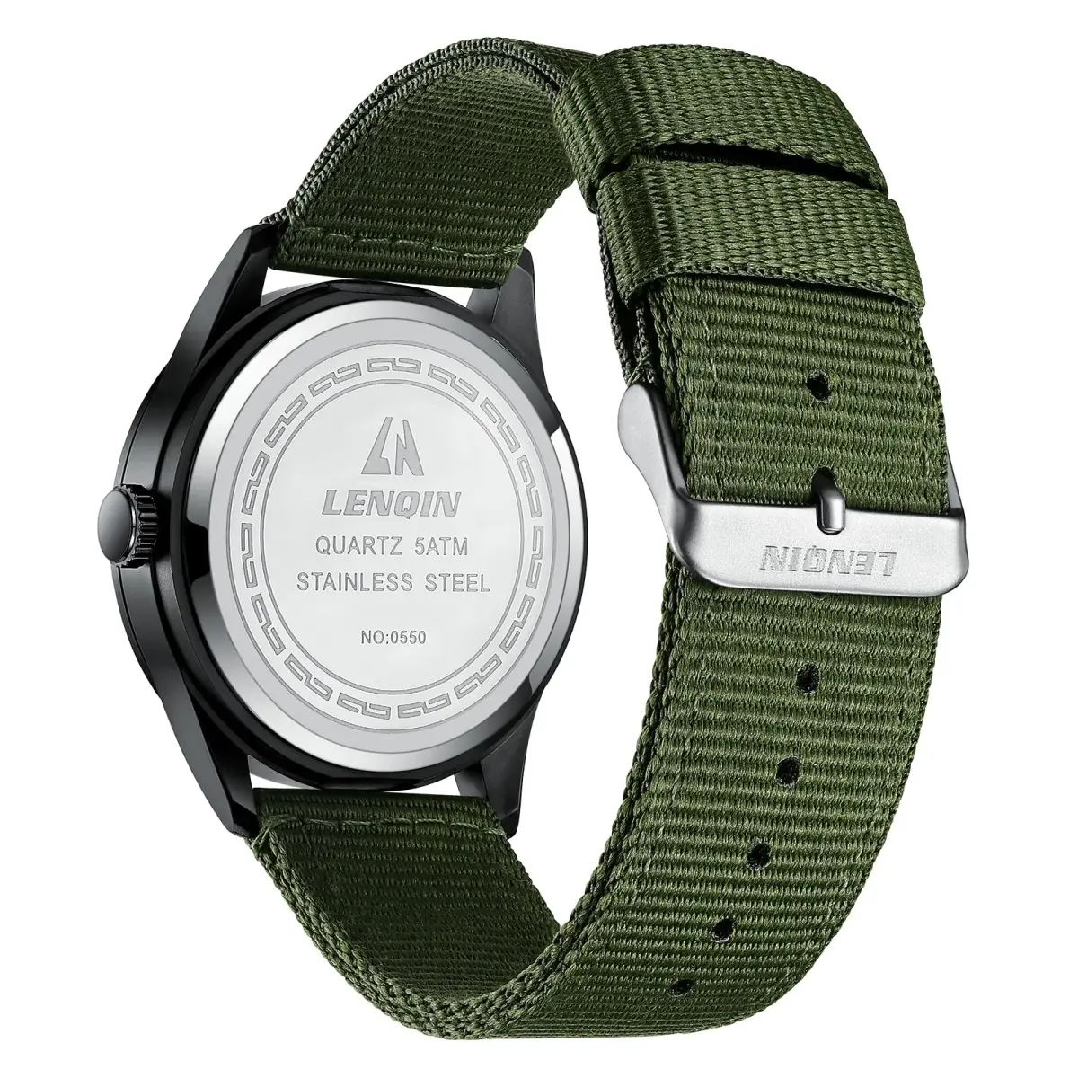 LN LENQIN Men's Military Sport Analog Quartz Watch 42mm (1.65 inches) | Japanese Quartz Movement - view 2