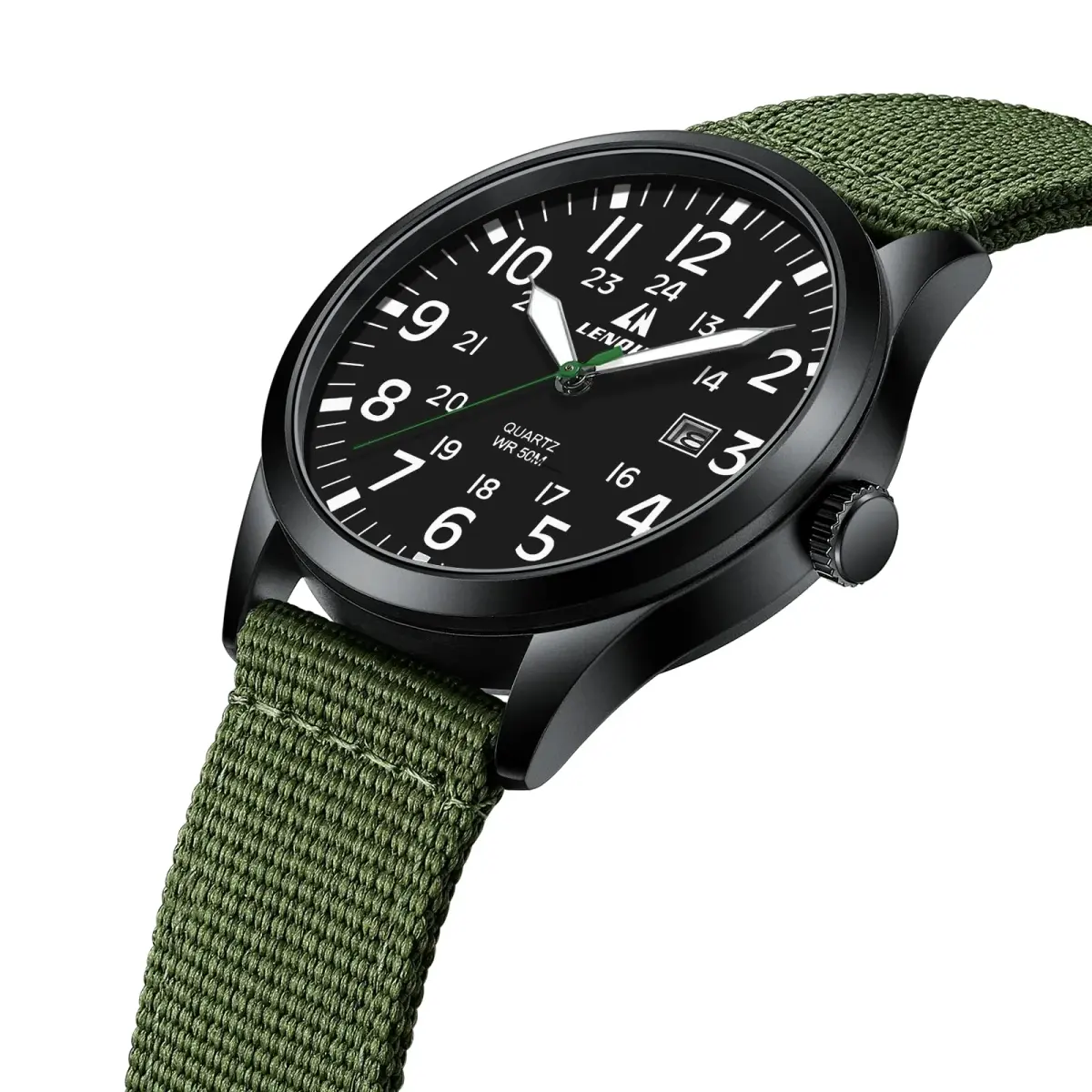 LN LENQIN Men's Military Sport Analog Quartz Watch 42mm (1.65 inches) | Japanese Quartz Movement - view 3