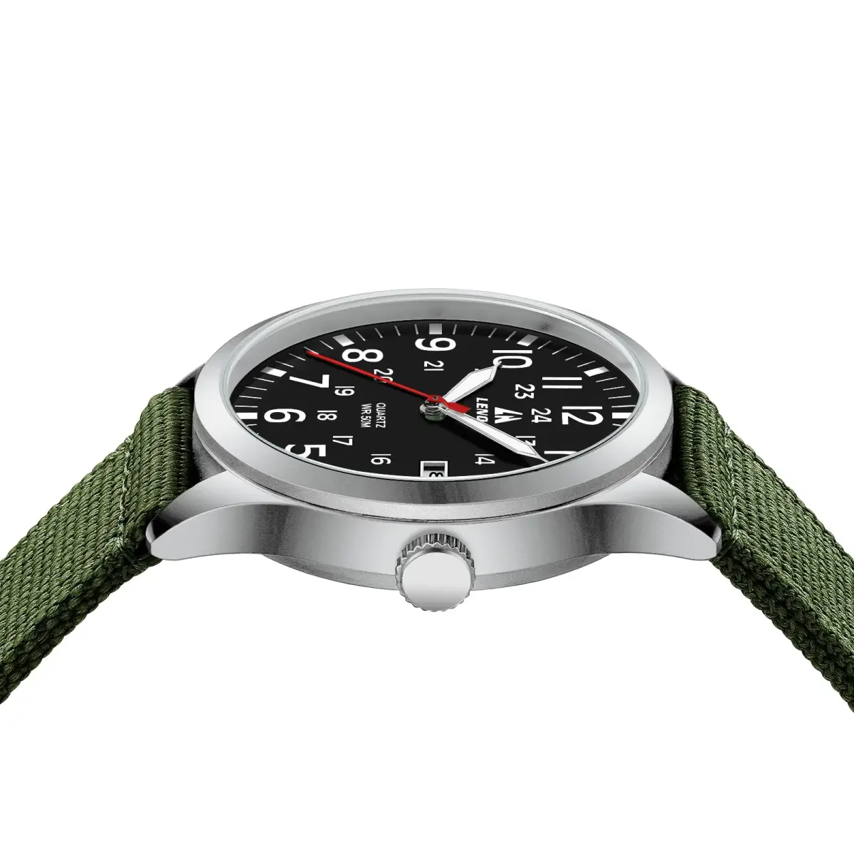LN LENQIN Men's Military Sport Analog Quartz Watch 42mm (1.65 inches) | Shock-Resistant with Luminous Dial - view 8