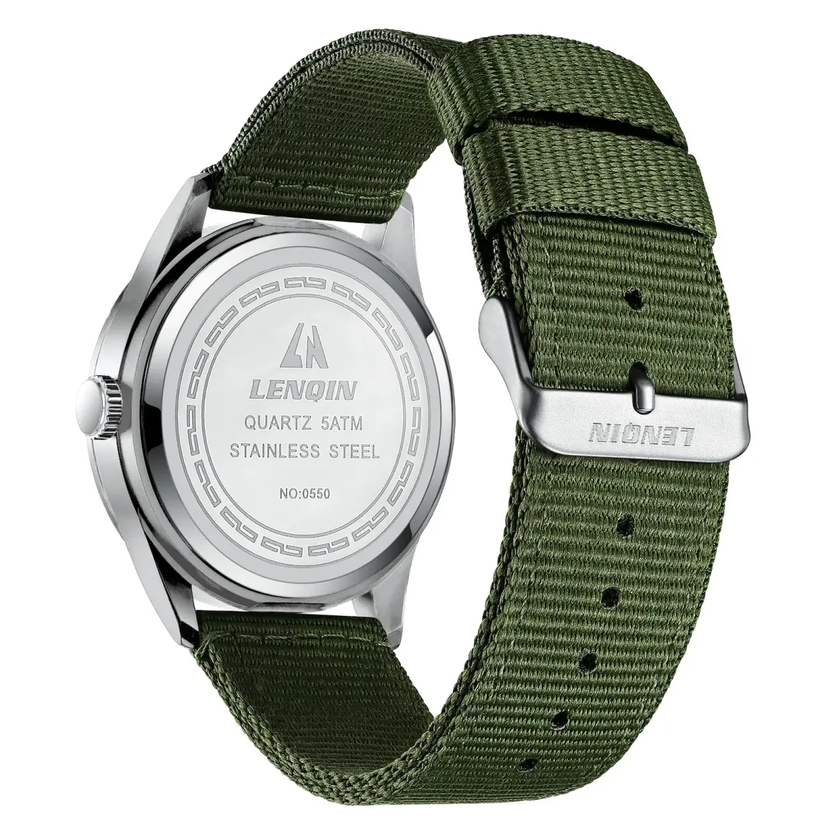 LN LENQIN Men's Military Sport Analog Quartz Watch 42mm (1.65 inches) | Shock-Resistant with Luminous Dial - view 2