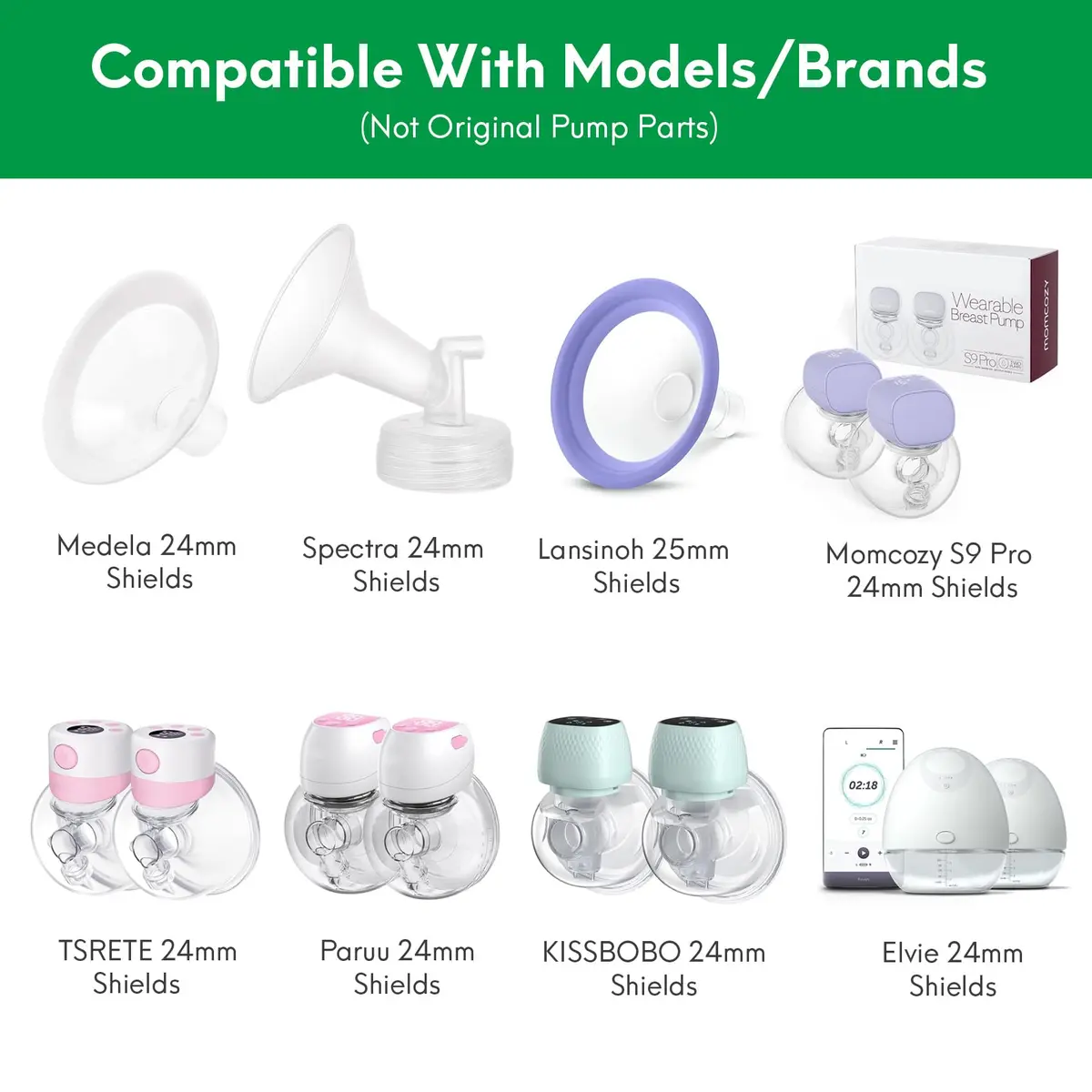LOZAEVE 13mm Flange Inserts (8-Pack) | BPA-Free Silicone for Breast Pump Comfort & Efficiency - view 4