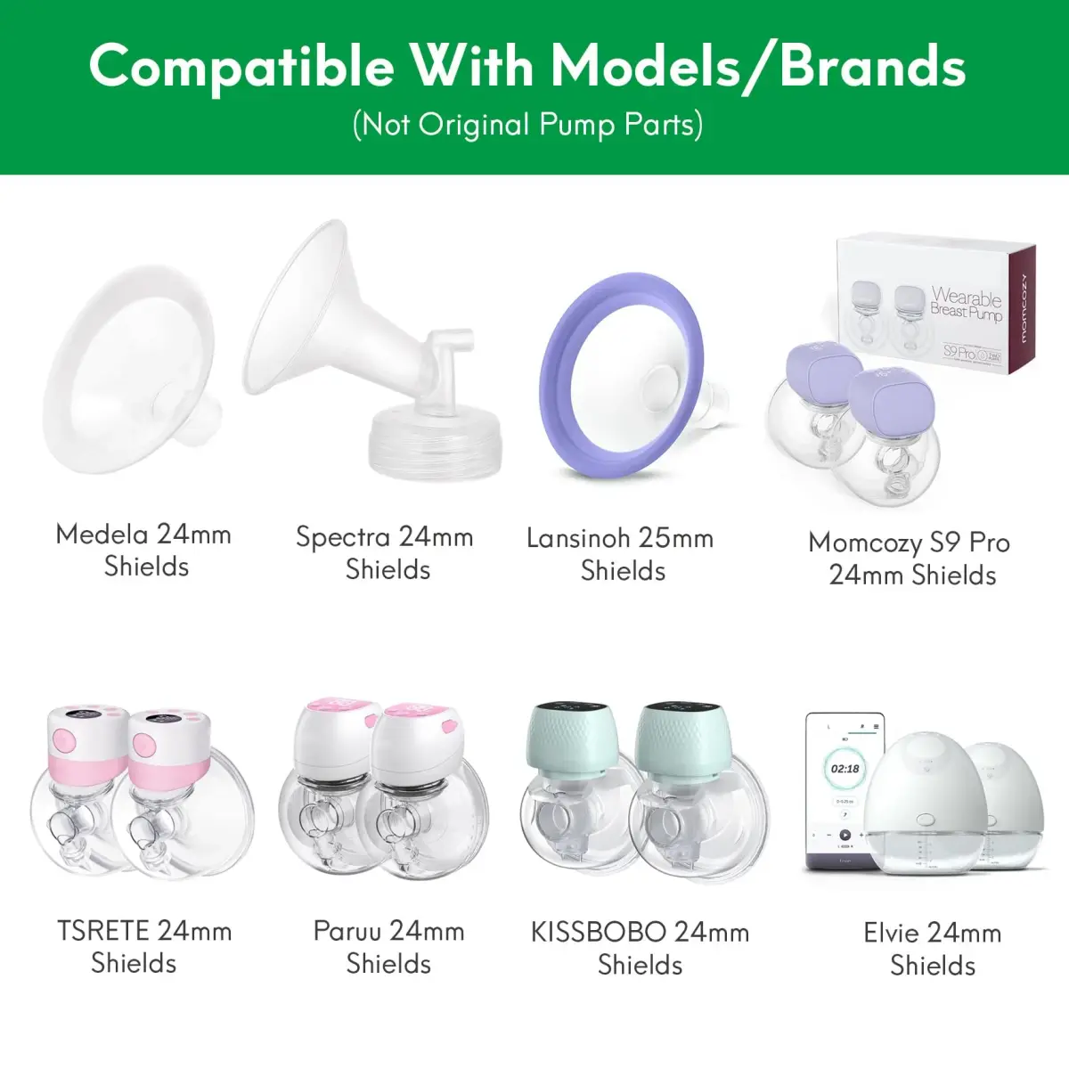 LOZAEVE 16mm Flange Inserts for Wearable Breast Pumps, Pack of 1 (16mm) - view 4