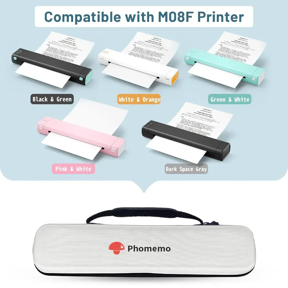 Phomemo M08F Printer White Bag | Portable Thermal Printer Case for Travel - view 2