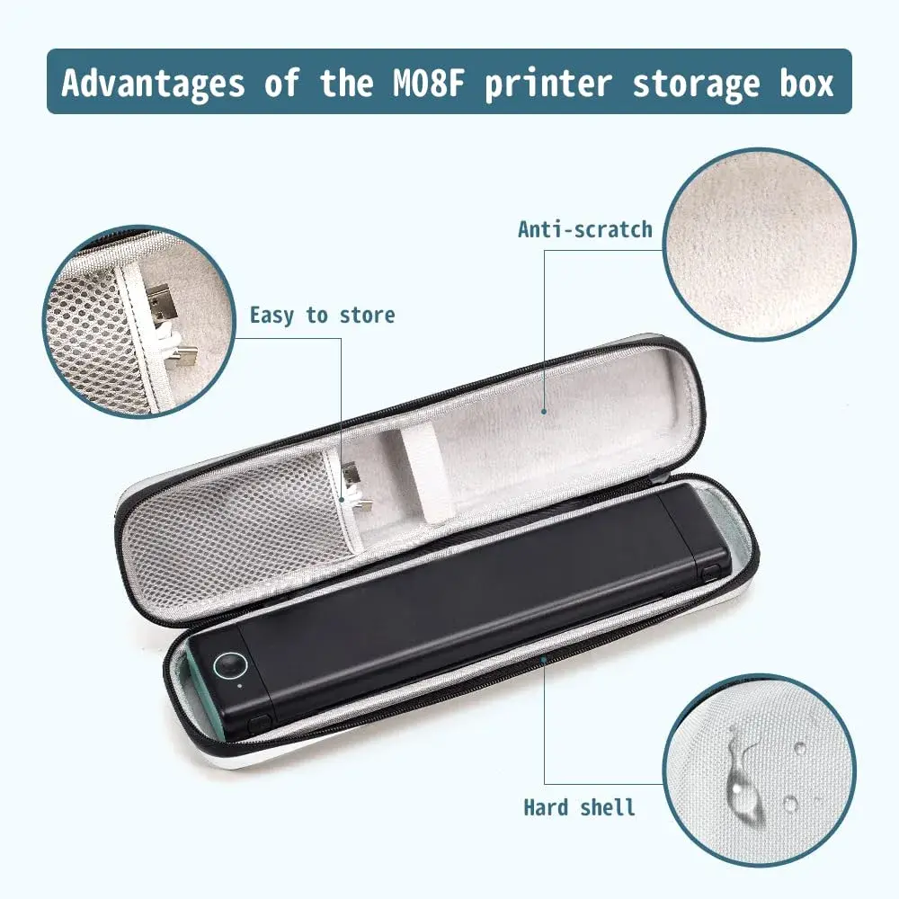 Phomemo M08F Printer White Bag | Portable Thermal Printer Case for Travel - view 4