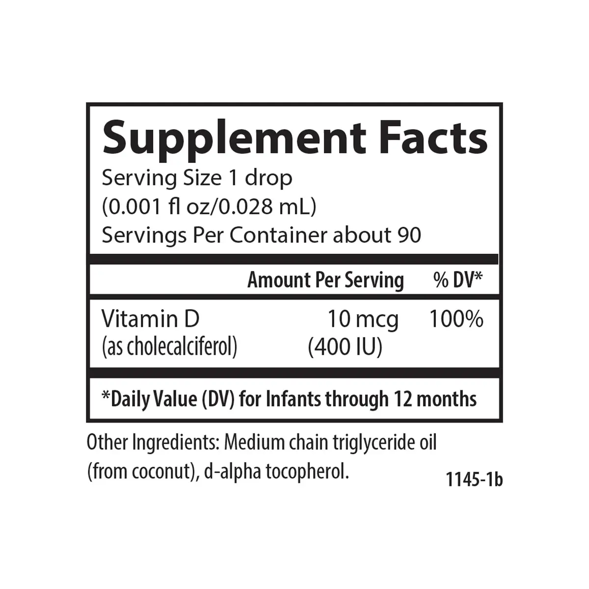 Carlson Baby's Plant-Based Super Daily D3 Drops 2.54 mL (0.086 Fl Oz) | 400 IU (10 mcg) Per Drop - view 5