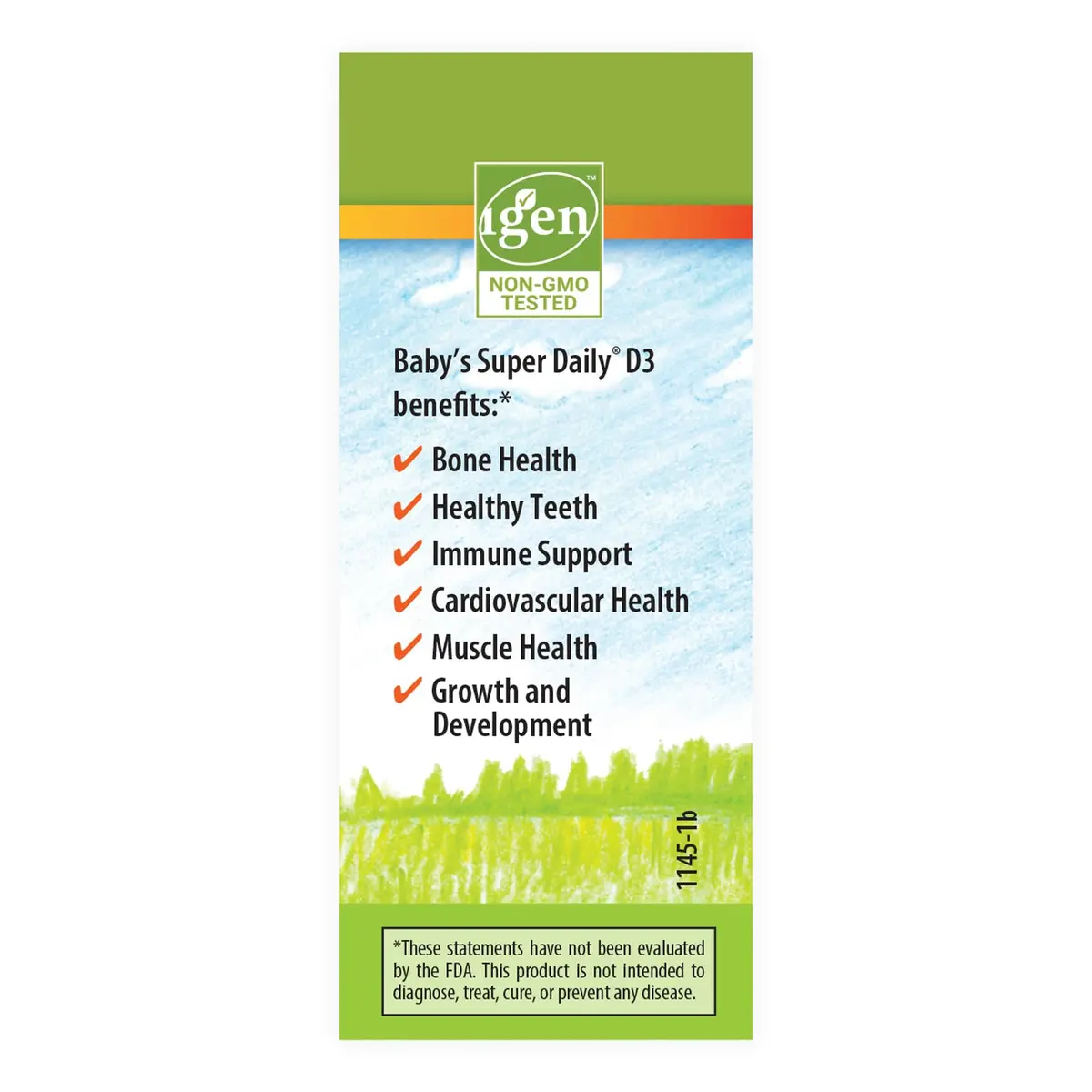 Carlson Baby's Plant-Based Super Daily D3 Drops 2.54 mL (0.086 Fl Oz) | 400 IU (10 mcg) Per Drop - view 2