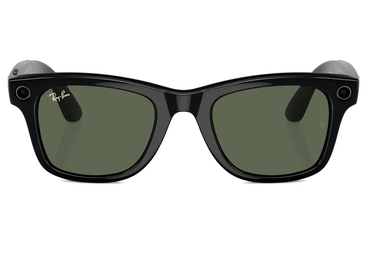 Meta Ray-Ban Meta (Gen 1) Wayfarer Shiny Black | Smart AI Glasses with 12 MP Camera & Open-Ear Speakers - main product image
