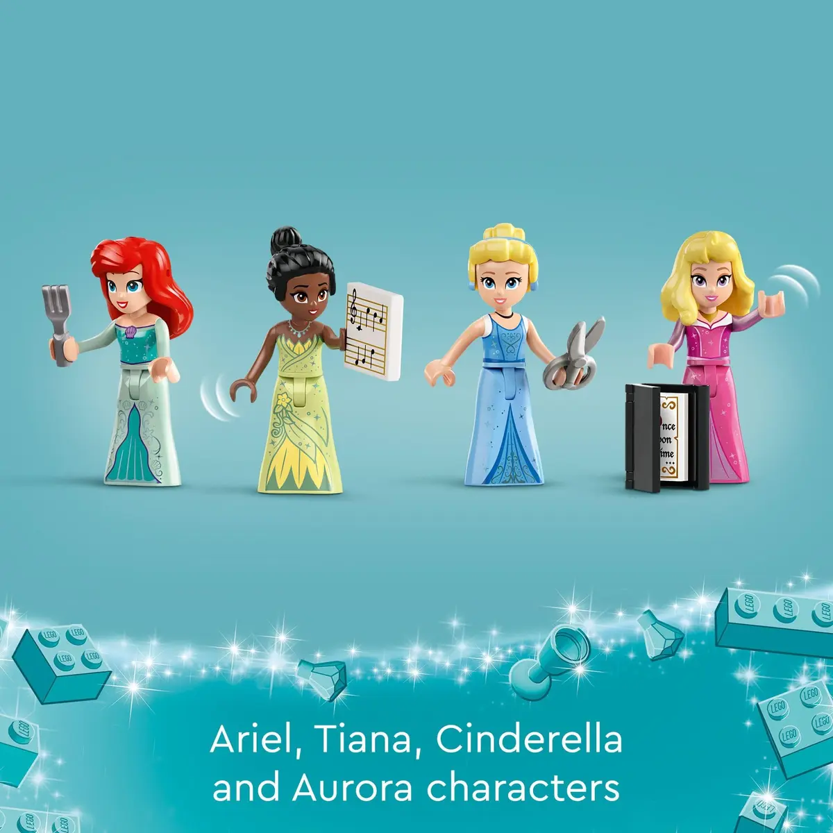 LEGO Disney Princess Market Adventure Building Toy Set 817 Pieces | Educational STEM Toy for Ages 6+ - view 6