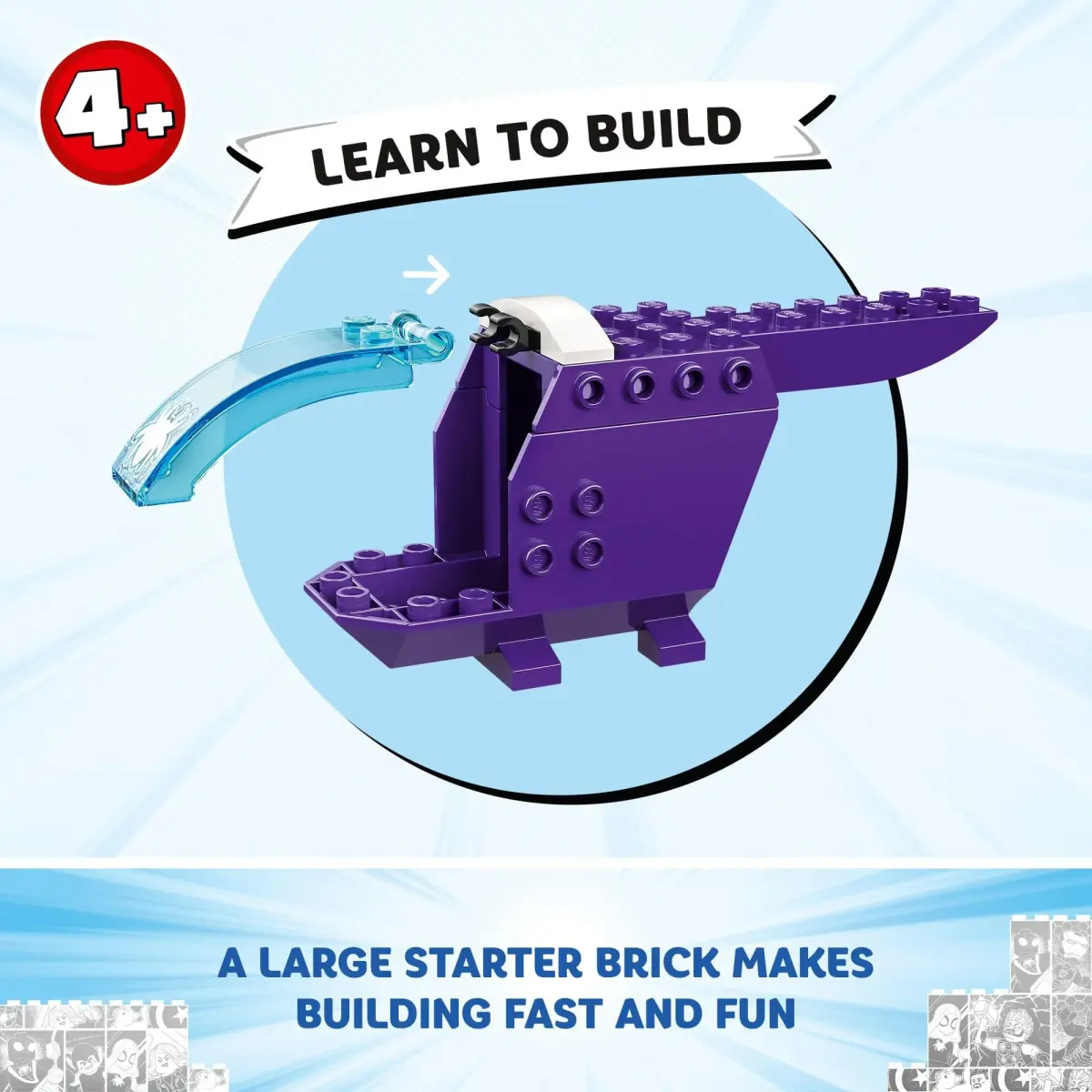 LEGO Marvel Team Spidey Web Spinner Headquarters Building Toy 193 Pieces | ASTM-Tested Educational Toy for Ages 4+ - view 5