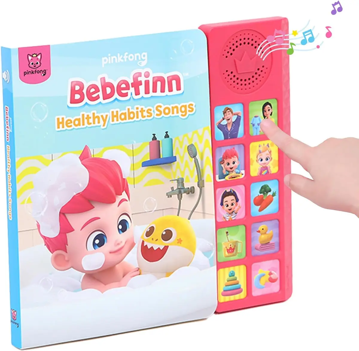 Pinkfong Bebefinn Healthy Habits Songs Musical Sound Book for Toddlers 1–3 | 10 Buttons, 10 Songs - main product image