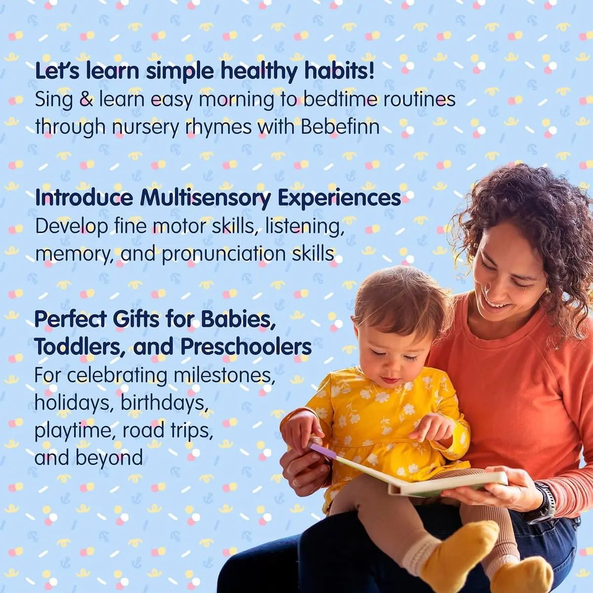 Pinkfong Bebefinn Healthy Habits Songs Musical Sound Book for Toddlers 1–3 | 10 Buttons, 10 Songs - view 5