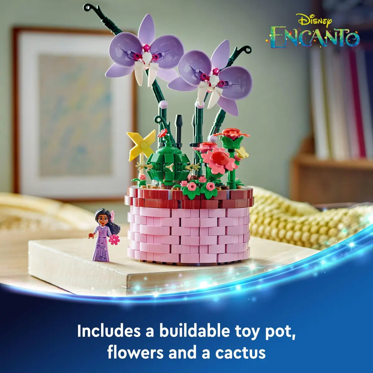 LEGO Disney Encanto Isabela’s Flowerpot | Buildable Orchid & Mini-Doll for Kids 9+ - view 3