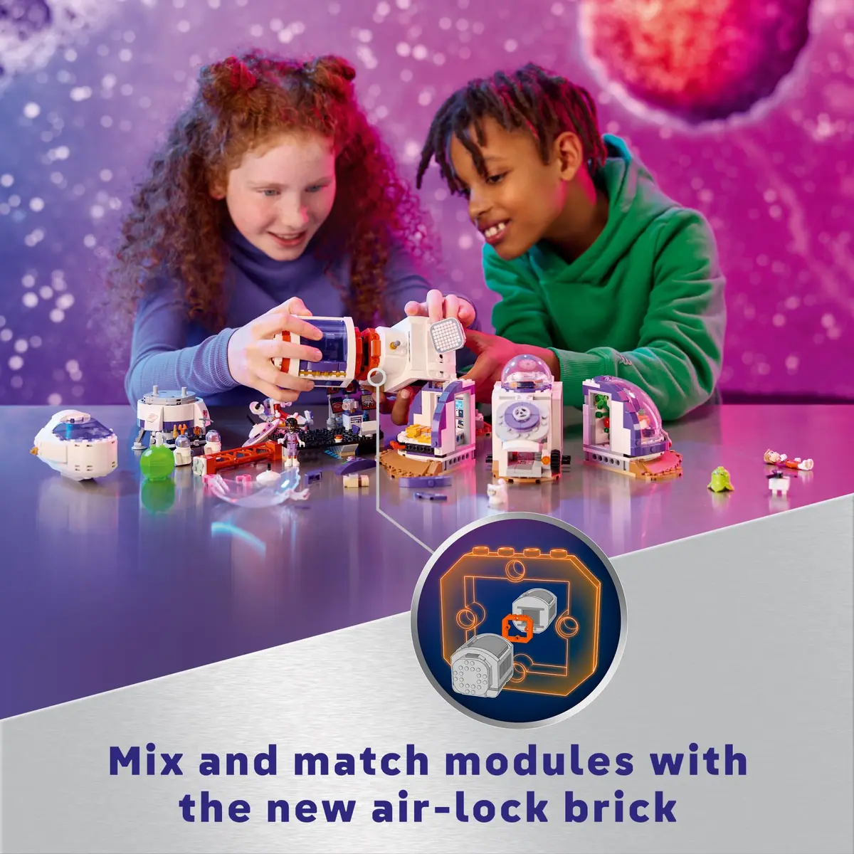 LEGO Friends Mars Space Base and Rocket Set | Science Toy for Pretend Play with 3 Mini-Dolls and Spaceship, Gift for Kids 8+ - view 3