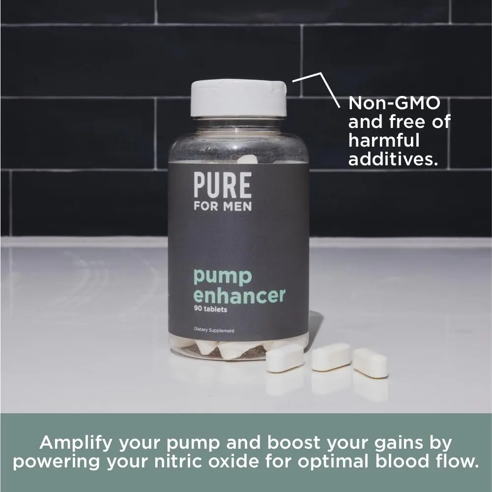Pure for Men Pump Enhancer Pre Workout 90 Count | Nitric Oxide Booster for Muscle Pump & Energy - view 9