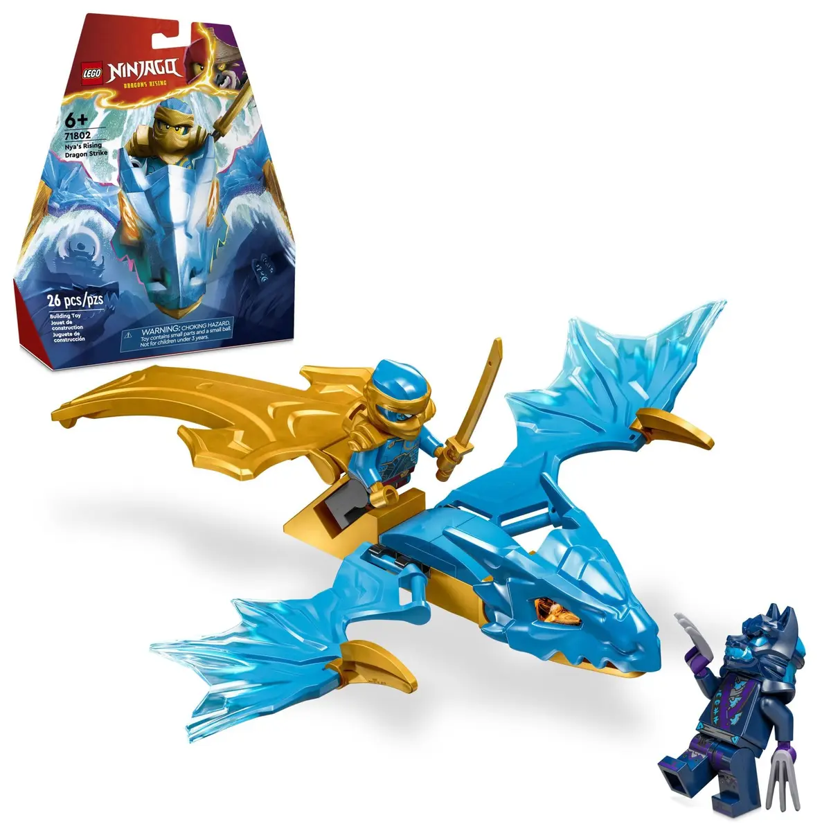 LEGO NINJAGO NYA’s Rising Dragon Strike Toy, Ninja Action Figure Playset for Kids 6+ | Build & Battle - main product image