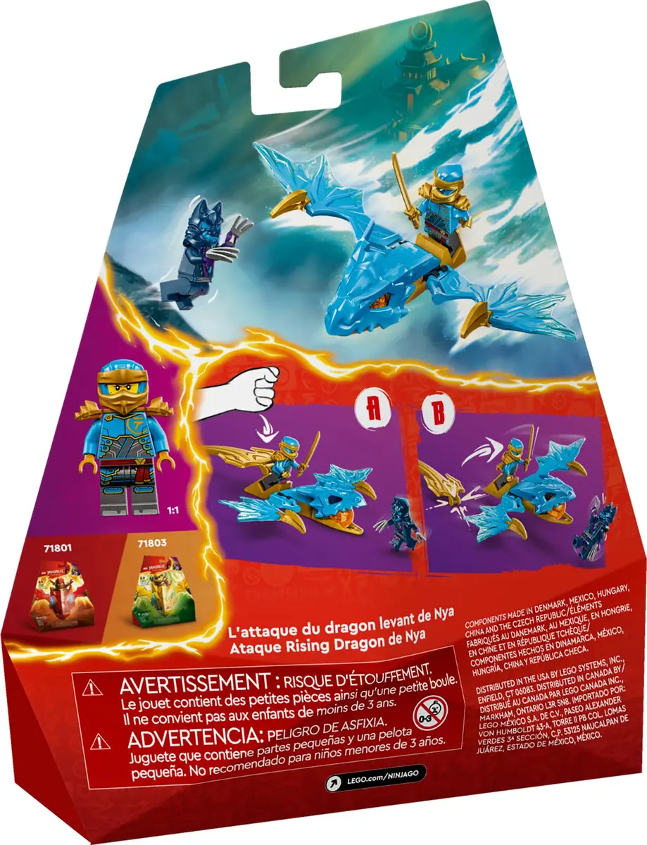 LEGO NINJAGO NYA’s Rising Dragon Strike Toy, Ninja Action Figure Playset for Kids 6+ | Build & Battle - view 6