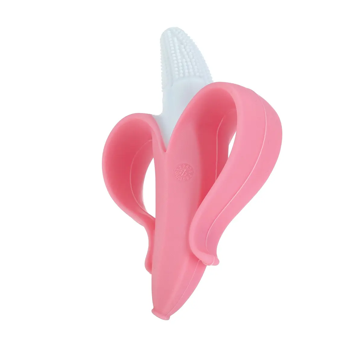 Nuby Nananubs Banana Massaging Teether Pink | BPA-Free Silicone for 3+ Months - view 3