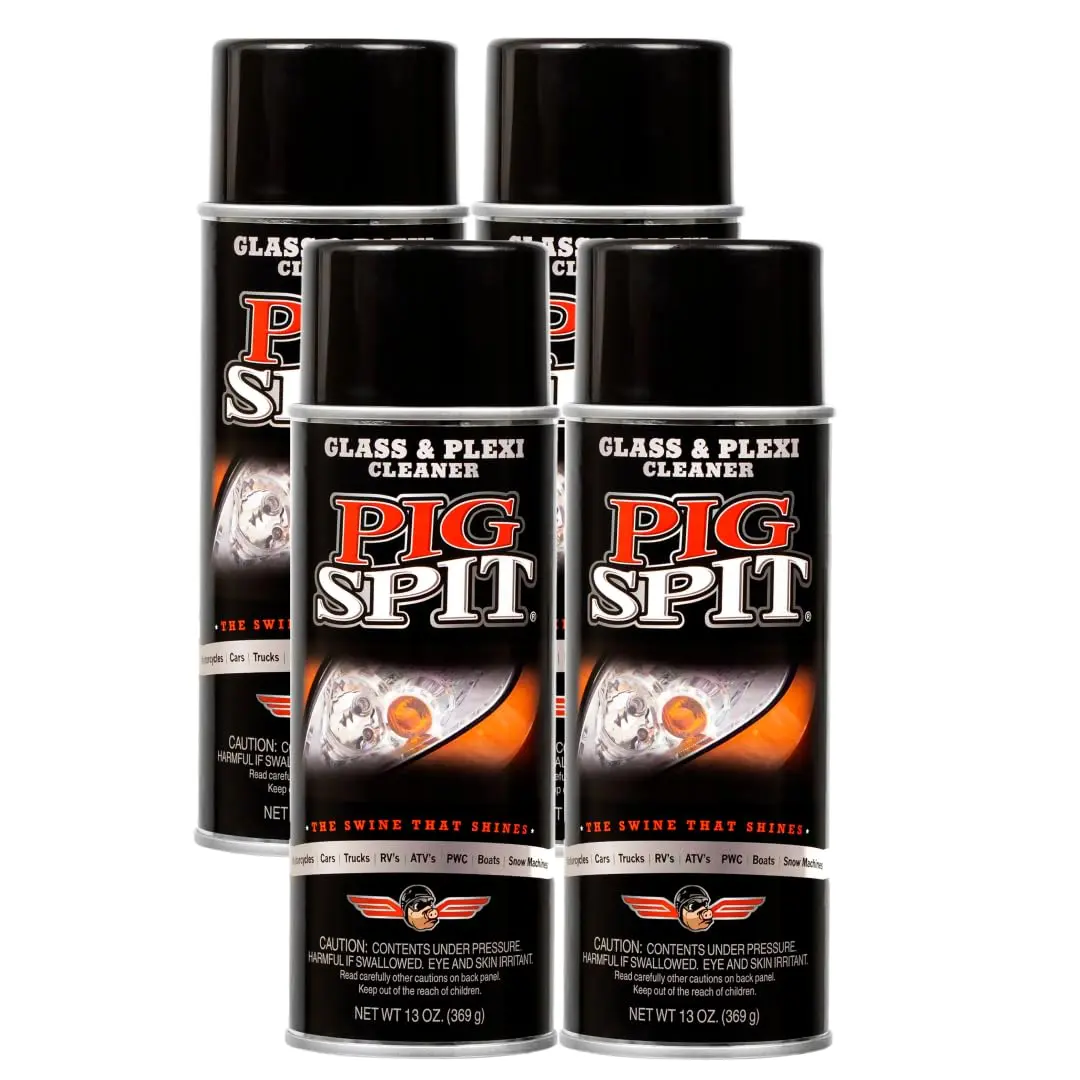 Pig Spit Glass and Plexi Cleaner 13 oz. | Streak-Free Automotive & Home Glass Shine - main product image