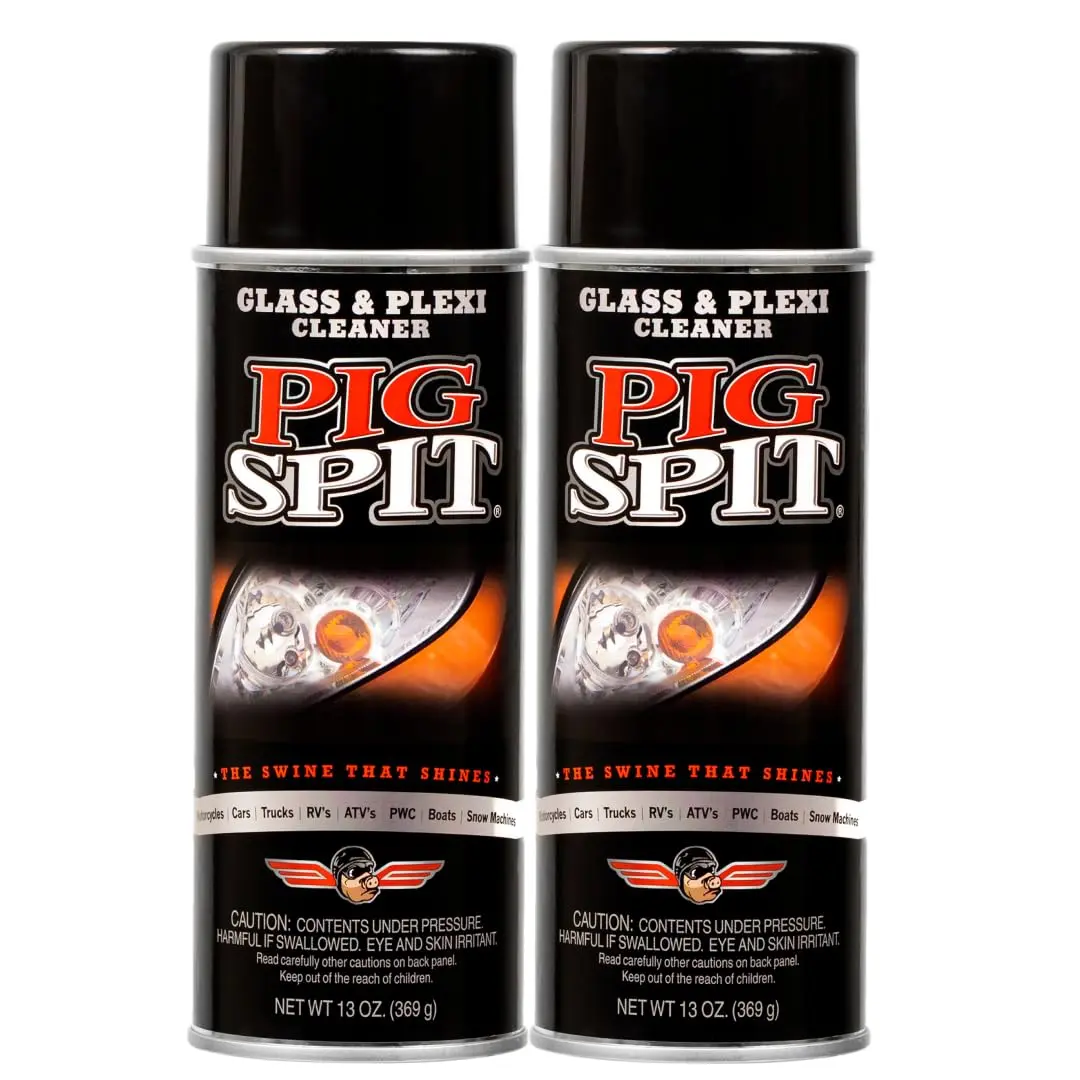 Pig Spit Glass & Plexi Cleaner 13 oz. | Streak-Free Automotive & Home Glass Shine - main product image