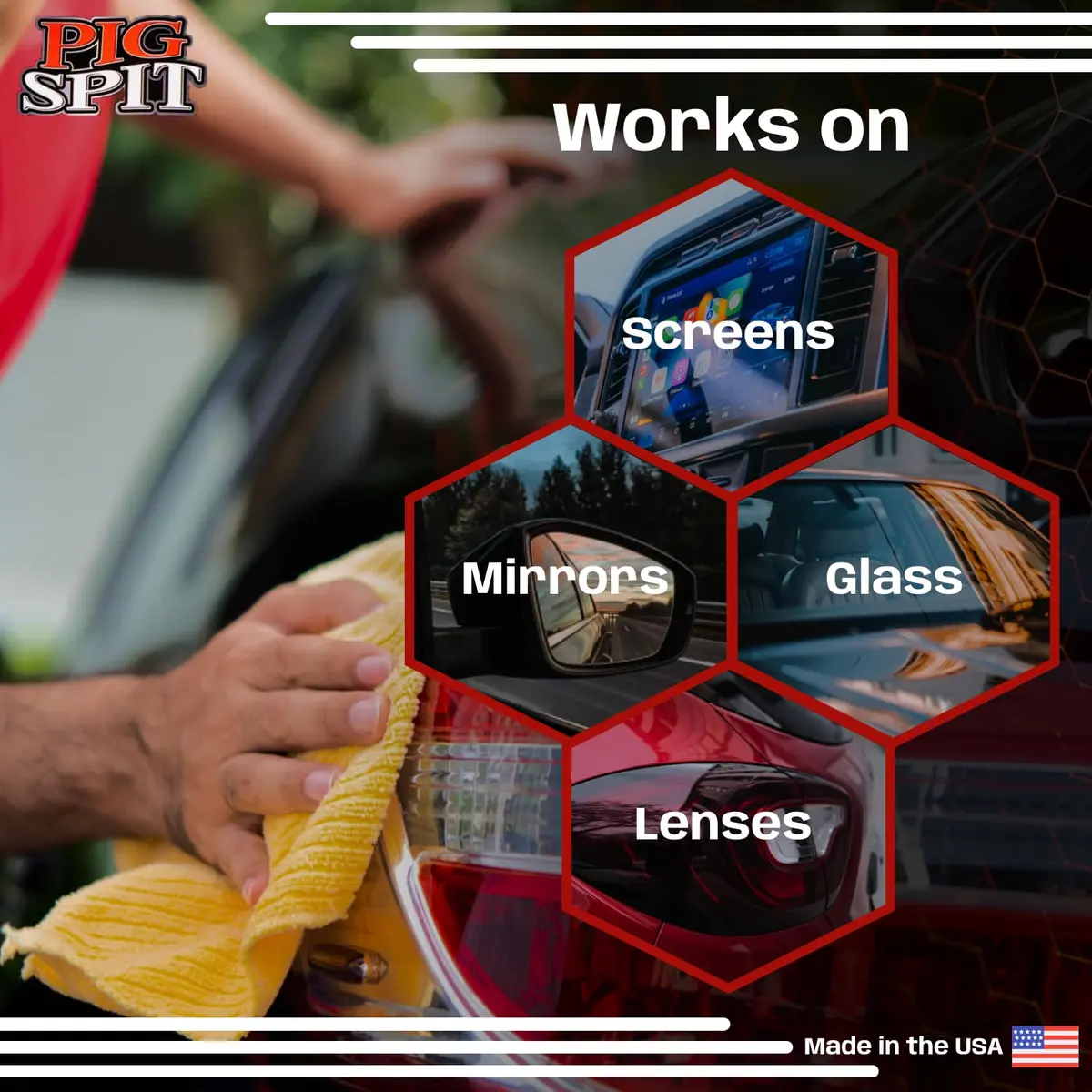 Pig Spit Glass & Plexi Cleaner 13 oz. | Streak-Free Automotive & Home Glass Shine - view 5