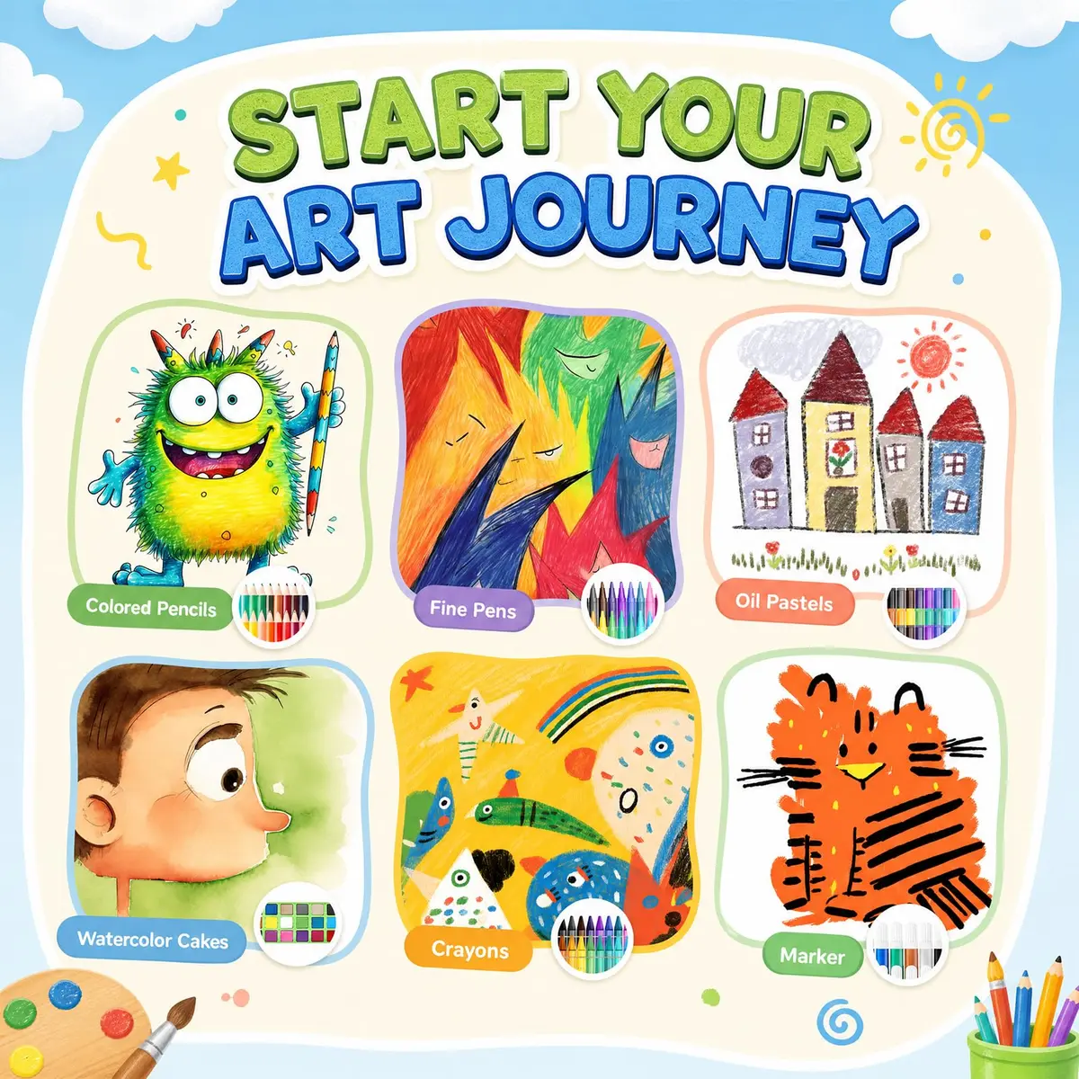 homicozy Dinosaur Art Case Drawing Set 243 PCS | Art Supplies for Kids Ages 4-12 - view 6