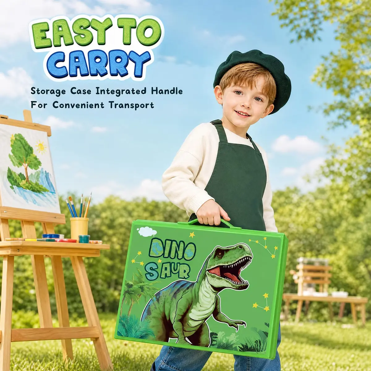 homicozy Dinosaur Art Case Drawing Set 243 PCS | Art Supplies for Kids Ages 4-12 - view 4