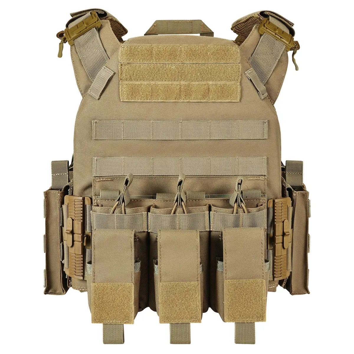 GFIRE Tactical Vest Elite Brown | Lightweight 3D Breathable Vest for Training - main product image