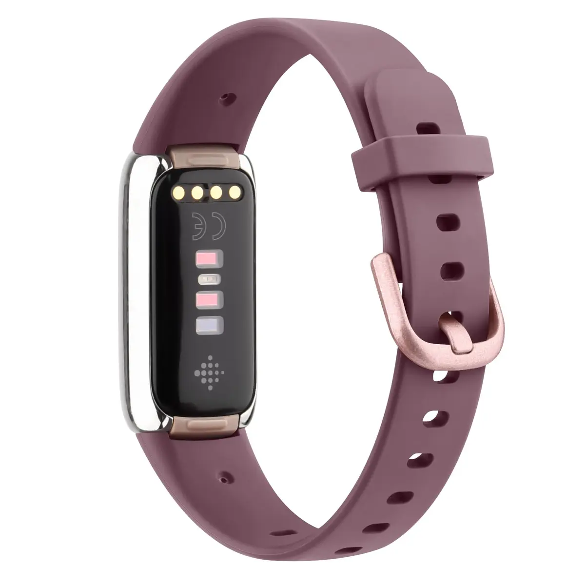 AK Sport Band for Fitbit Luxe Large Smoke Violet | Soft Silicone Replacement Strap - view 5
